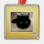 Warmes Fuzzies Silbernes Ornament (Vorne)