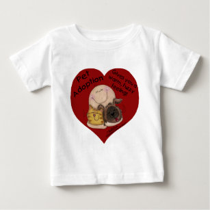 Warmes, Fuzzy Gefühl! Herz Baby T-shirt