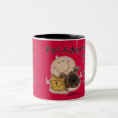 Warmes, Fuzzy Gefühl! Zweifarbige Tasse (VorderseiteRechts)