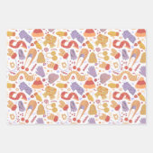 Warmes, gemütliches Set für Winterabbruch von 3 Geschenkpapier Set (Vorderseite 2)