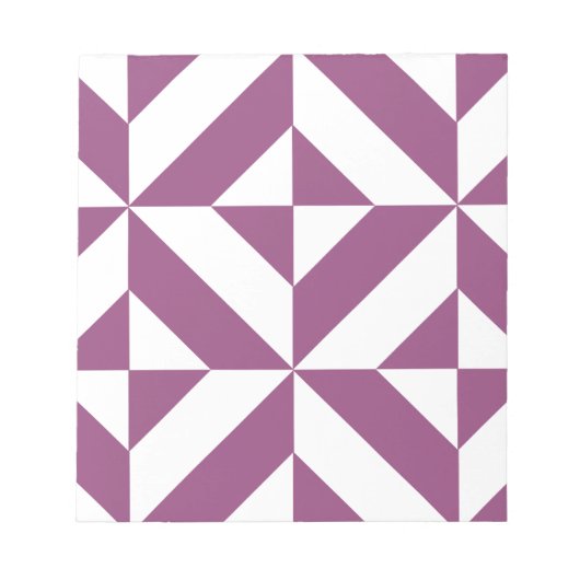 Warmes geometrisches Deko Cube Muster Notizblock (Vorderseite)