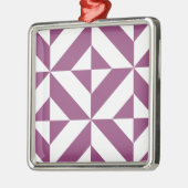 Warmes geometrisches Deko Cube Muster Ornament Aus Metall (Links)