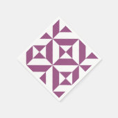 Warmes geometrisches Deko Cube Muster Serviette (Ecke)