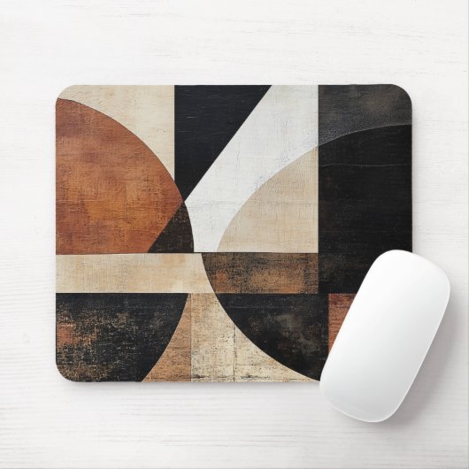 Warmes geometrisches Design für rustikalen Stil Mousepad (Mit Mouse)