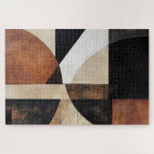 Warmes geometrisches Design für rustikalen Stil Puzzle (Horizontal)