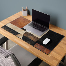 Warmes geometrisches Design für rustikalen Stil Schreibtischunterlage