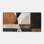 Warmes geometrisches Design für rustikalen Stil Schreibtischunterlage (Vorderseite)