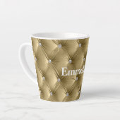 Warmes Gold Imitate Velvet Milchtasse (Linke Ecke)