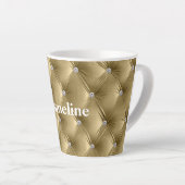 Warmes Gold Imitate Velvet Milchtasse (Rechte Ecke)