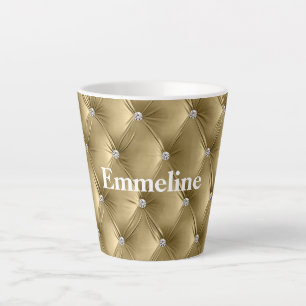 Warmes Gold Imitate Velvet Milchtasse