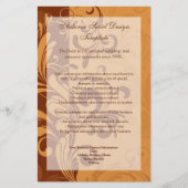 Warmes goldenes Herbstwirl Flyer (Vorne)