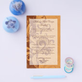 Warmes goldenes Herbstwirl Flyer (Einzeln)