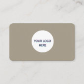 Warmes Grau - Vollständig anpassbares elegantes De Visitenkarte (Vorderseite)