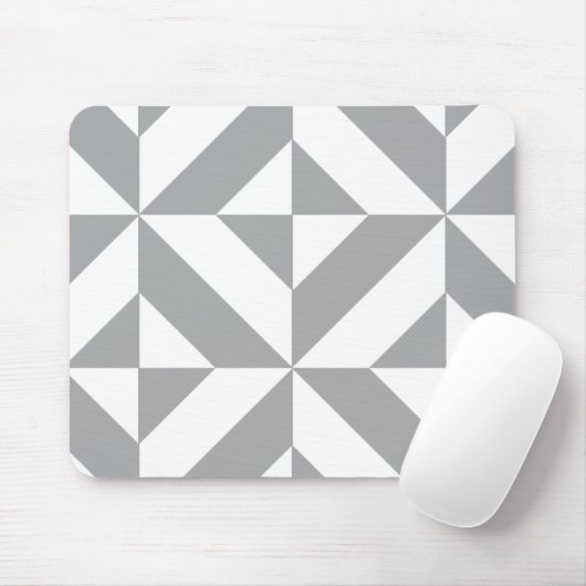 Warmes graues geometrisches Deko Cube Muster Mousepad (Mit Mouse)