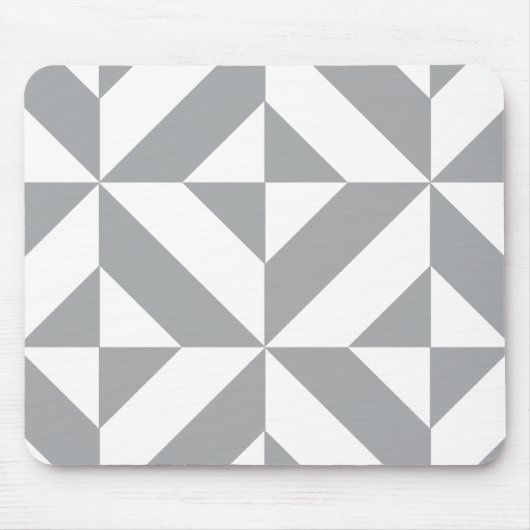 Warmes graues geometrisches Deko Cube Muster Mousepad (Vorne)