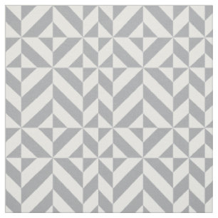Warmes graues geometrisches Deko Cube Muster Stoff