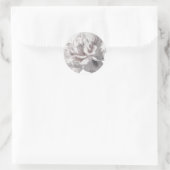 Warmes graues Peony Envelope-Siegel Runder Aufkleber (Tasche)