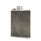 Warmes Gray Goth Ombre Hintergrundkunst Flachmann (Links)