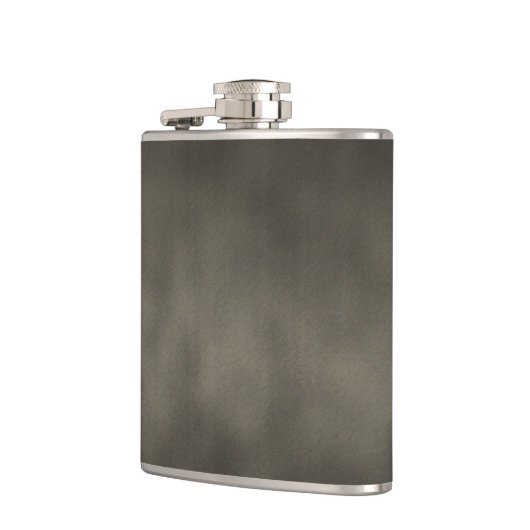 Warmes Gray Goth Ombre Hintergrundkunst Flachmann (Links)