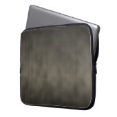 Warmes Gray Goth Ombre Hintergrundkunst Laptopschutzhülle (Vorderseite Links)