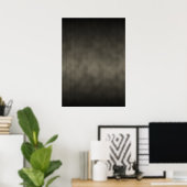 Warmes Gray Goth Ombre Hintergrundkunst Poster (Heimbüro)