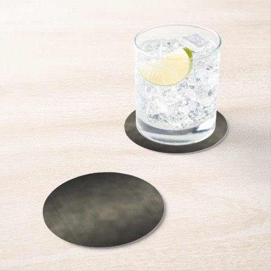 Warmes Gray Goth Ombre Hintergrundkunst Runder Pappuntersetzer (Vor Ort)