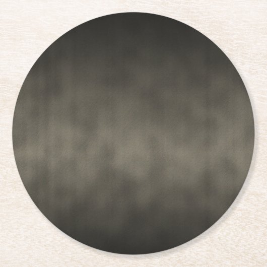 Warmes Gray Goth Ombre Hintergrundkunst Runder Pappuntersetzer (Vorderseite)