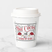 warmes heißes Kakao Weihnachtsgebäck Party Pappbecher (Vorderseite)