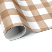 Warmes Herbst Rust Englisch Country Karo Kariertes Geschenkpapier (Rolleneckpunkt)