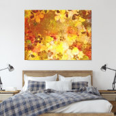 Warmes Herbstgemälde abstrakt Leinwanddruck (Insitu (Schlafzimmer))