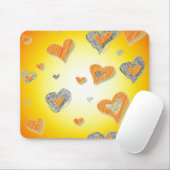 Warmes Herz-Maus-Pad Mousepad (Mit Mouse)