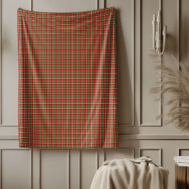 Warmes Holiday Blanket im klassischen Karierten St Fleecedecke