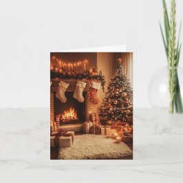 Warmes Holiday Glow Feiertagskarte