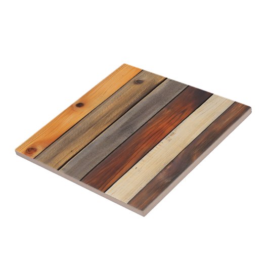 Warmes Holzpappmuster Fliese (Seite)