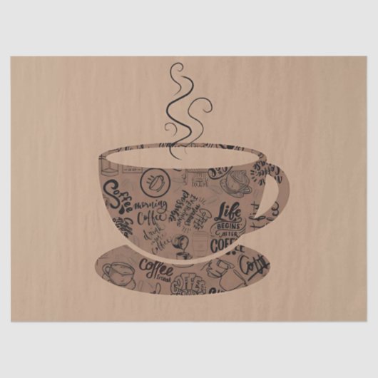 Warmes Kaffeehaus Essence Seidenpapier (Vorderseite)