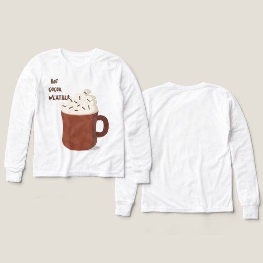 Warmes Kakao-Wetter (Design Vorderseite & Rückseite)