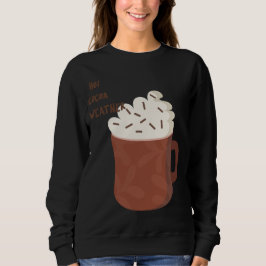 Warmes Kakao-Wetter Sweatshirt