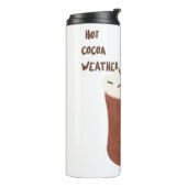 Warmes Kakao-Wetter Thermosbecher (Nach links gedreht)