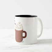 Warmes Kakao-Wetter Zweifarbige Tasse (VorderseiteRechts)