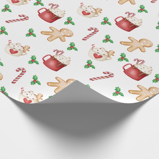 Warmes Kakaoboldpapier Geschenkpapier (Ecke)