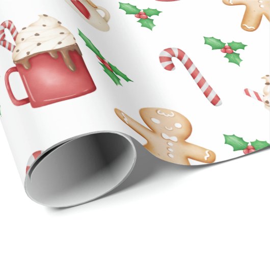 Warmes Kakaoboldpapier Geschenkpapier (Rolleneckpunkt)