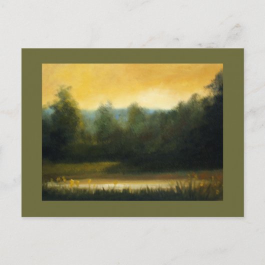 warmes Licht Postkarte (Vorderseite)