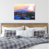 Warmes Meer Sonnenuntergang Leinwanddruck (Insitu (Schlafzimmer))