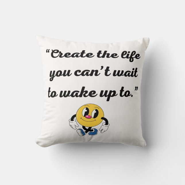 Warmes Minimal Art Kissen (Vorderseite)