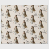 Warmes neutrales und benutzerdefiniertes Geburtsta Geschenkpapier (Flach)