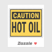 Warmes Öl Aufkleber (Blatt)