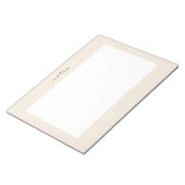 Warmes Peach Frame Script Notepad Notizblock (angewinkelt)