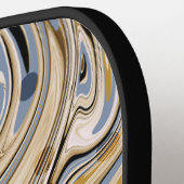 Warmes Retro Abstrakt Athletic Pickleball Schläger (Linke Seite)