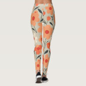 Warmes Retro-Muster Leggings (Rückseite)