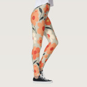 Warmes Retro-Muster Leggings (Rechts)